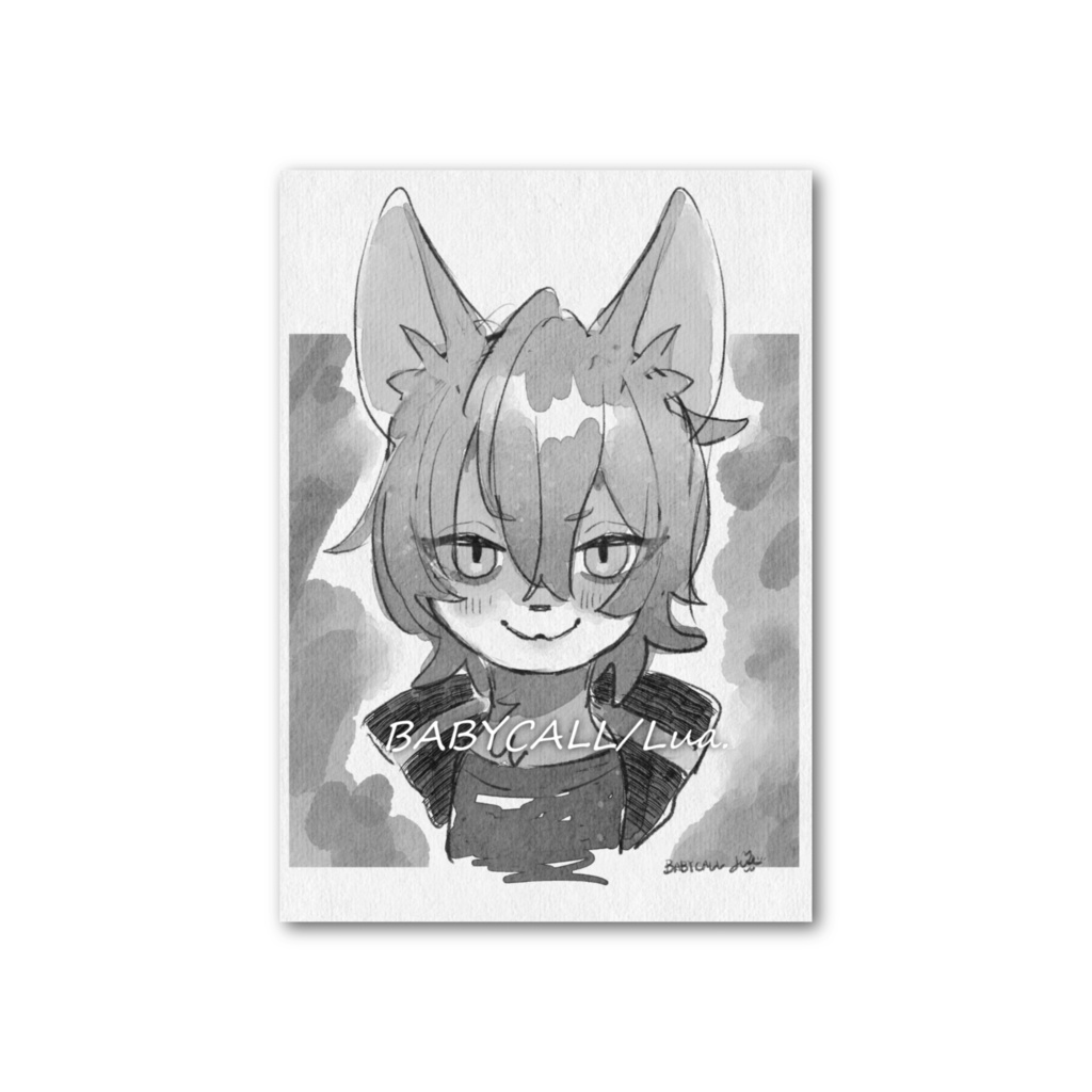 イラストカード【きつね】