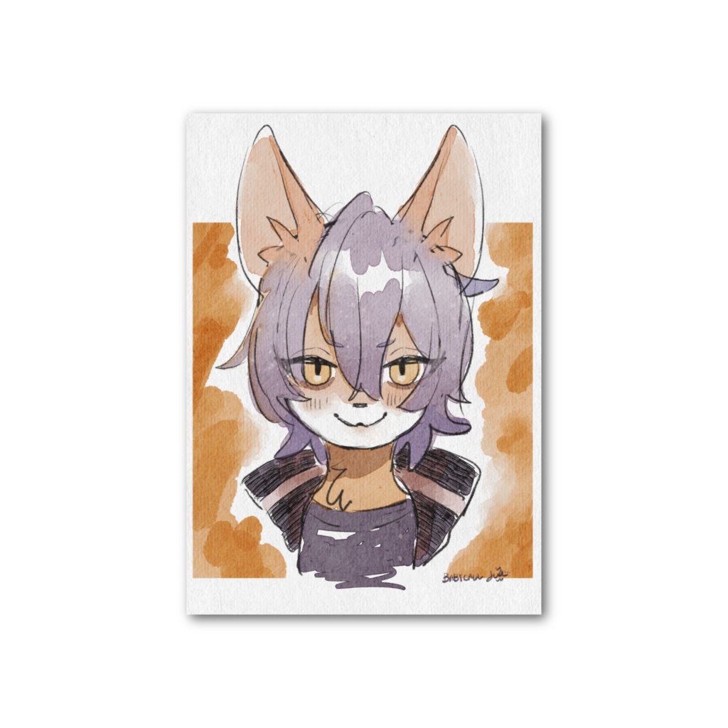 イラストカード【きつね】