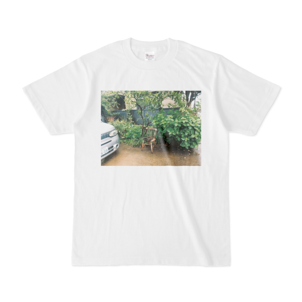紫陽花と椅子Tシャツ