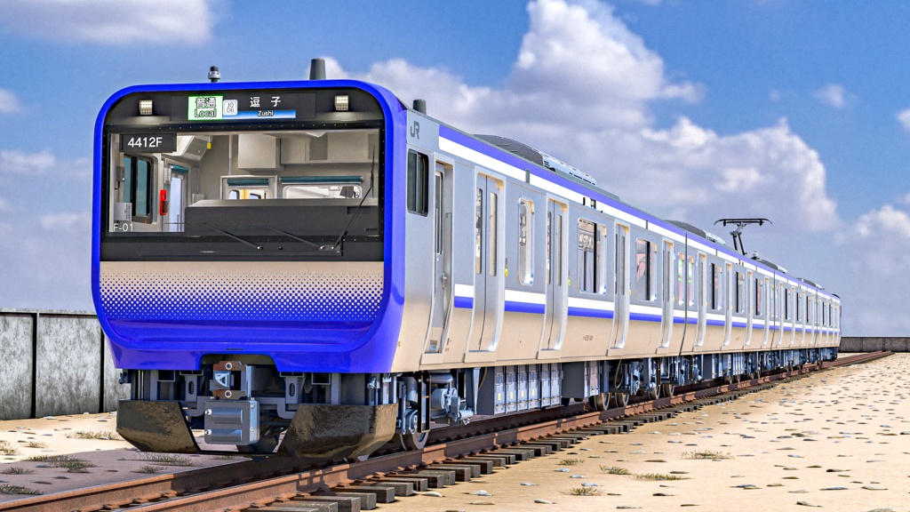 横須賀・総武線 E235-1000 シリーズの電車 - 日本の電車 3D CAD モデル | 詳細な内外装 | リグ付けされた |Yokosuka / Sōbu Line E235-1000 Series - Japanese Train | Rigged