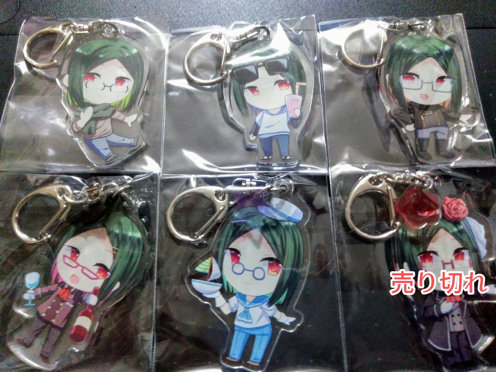 ファントムさん色々ファッションアクキー5種類セット