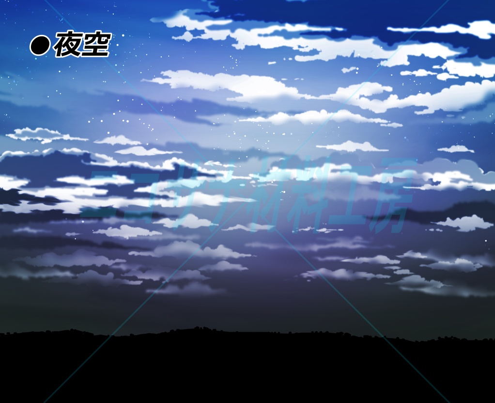 オーソドックスな夕日・夜空画像素材カラー&グレー パック