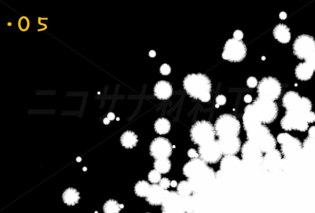 「ぽわぽわモノクロ背景」画像素材7種