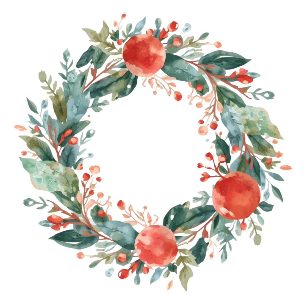 ほっこりクリスマスクリップアート 12種セット|サンタ&冬アイテム|PNG