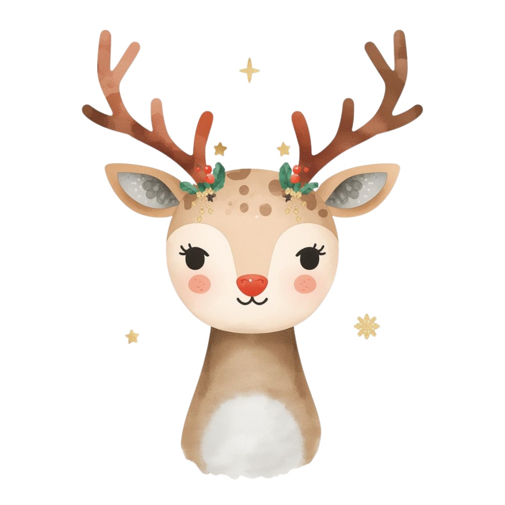 ほっこりクリスマスクリップアート 12種セット|サンタ&冬アイテム|PNG