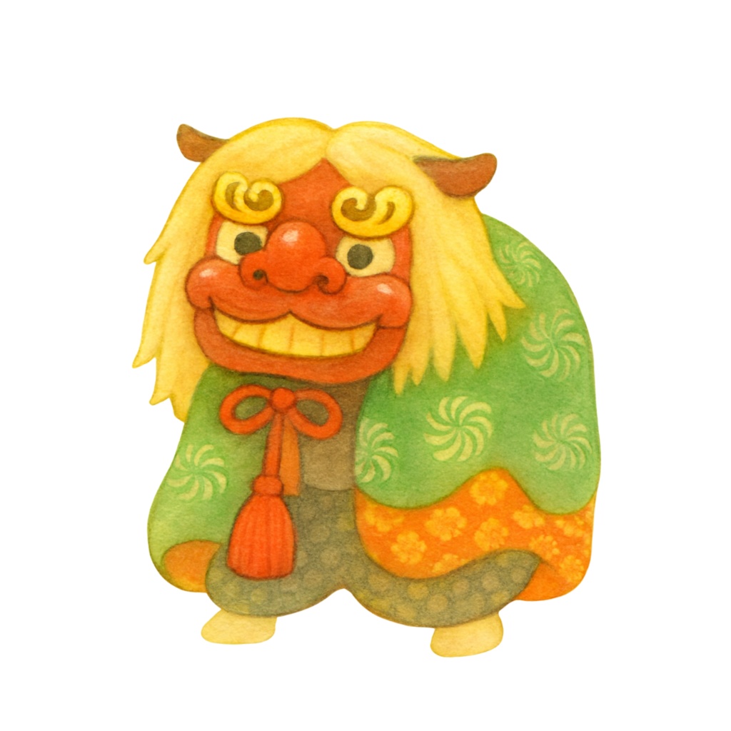 和風×かわいい水彩クリップアート13点|干支・縁起物のお正月イラスト素材セット(PNG背景透過)