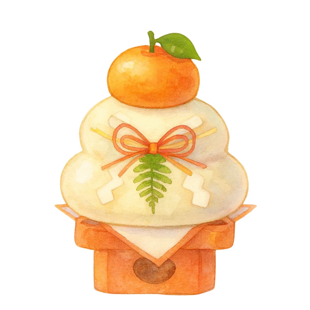 和風×かわいい水彩クリップアート13点|干支・縁起物のお正月イラスト素材セット(PNG背景透過)