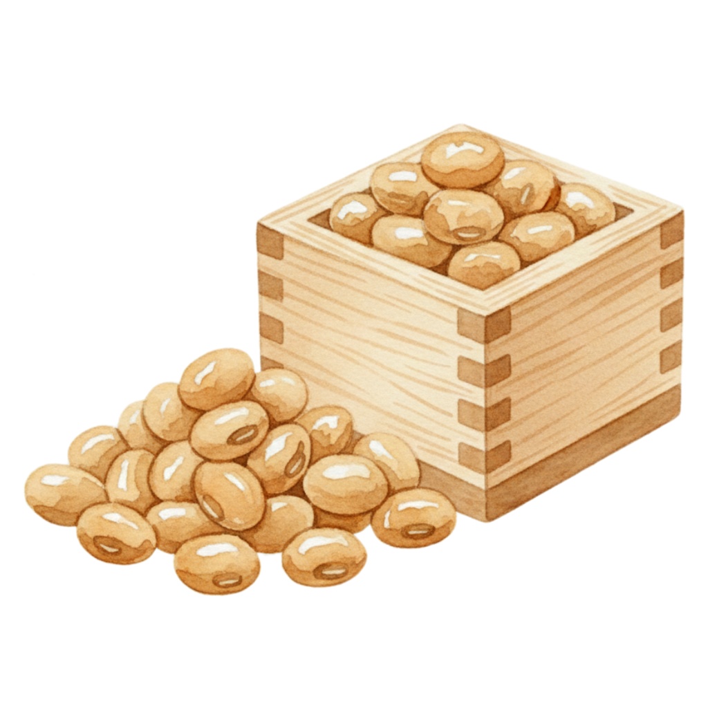 やさしい水彩タッチの節分クリップアート素材集 / 14PNG