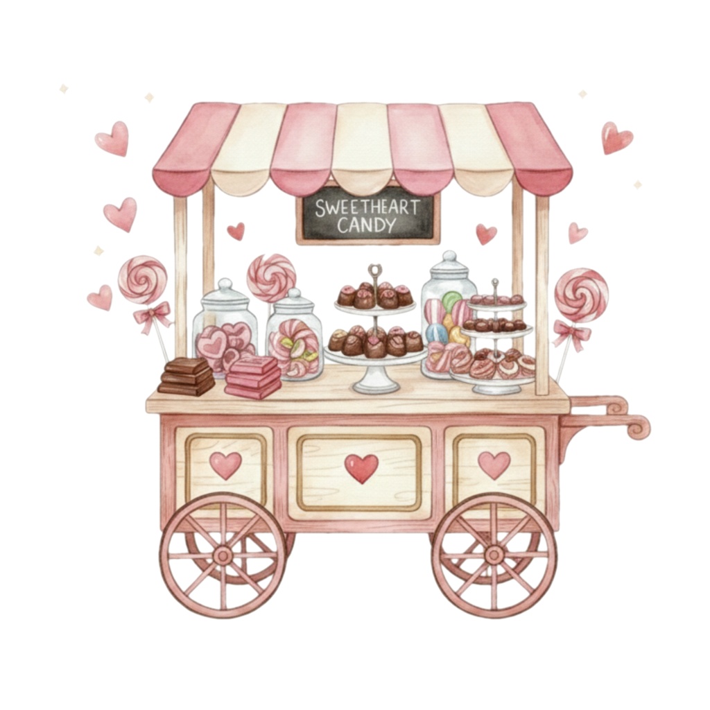 やさしいタッチのバレンタインクリップアート素材集 13点セット