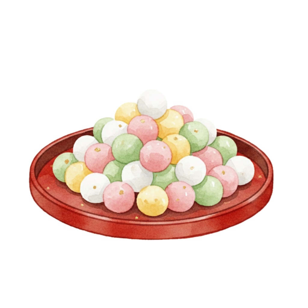 ふんわり可愛いひな祭り素材集。お雛様・縁起物クリップアートセット(透過PNG)