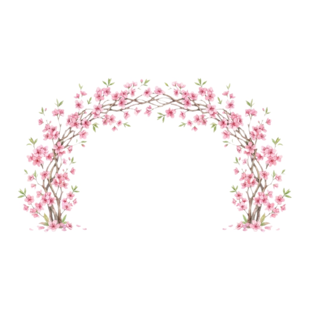 春のはじまり|入園・入学 水彩クリップアート〈透過PNG・12点〉