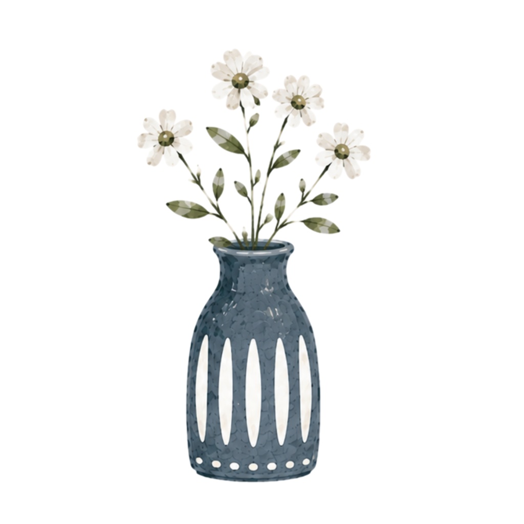 Nordic Flower Vases|Watercolor Clipart Collection(30点)