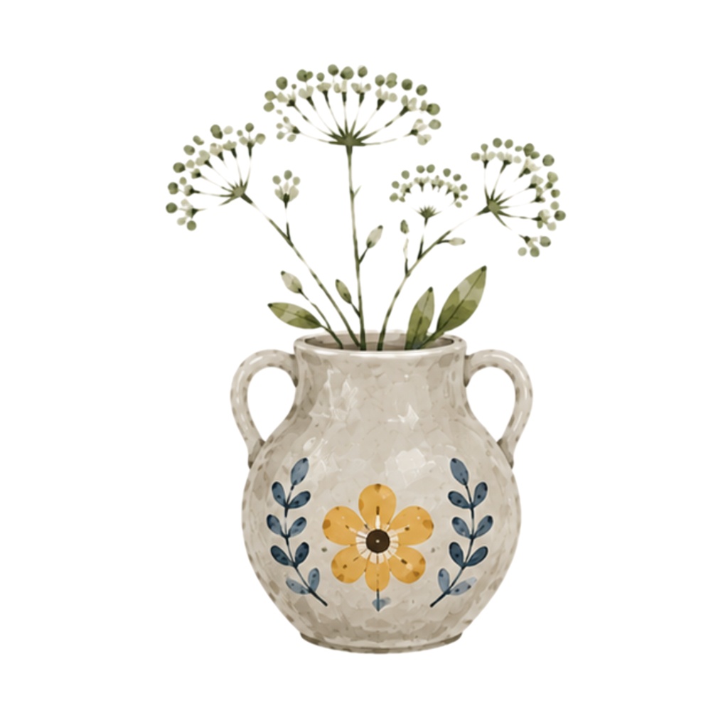 Nordic Flower Vases|Watercolor Clipart Collection(30点)