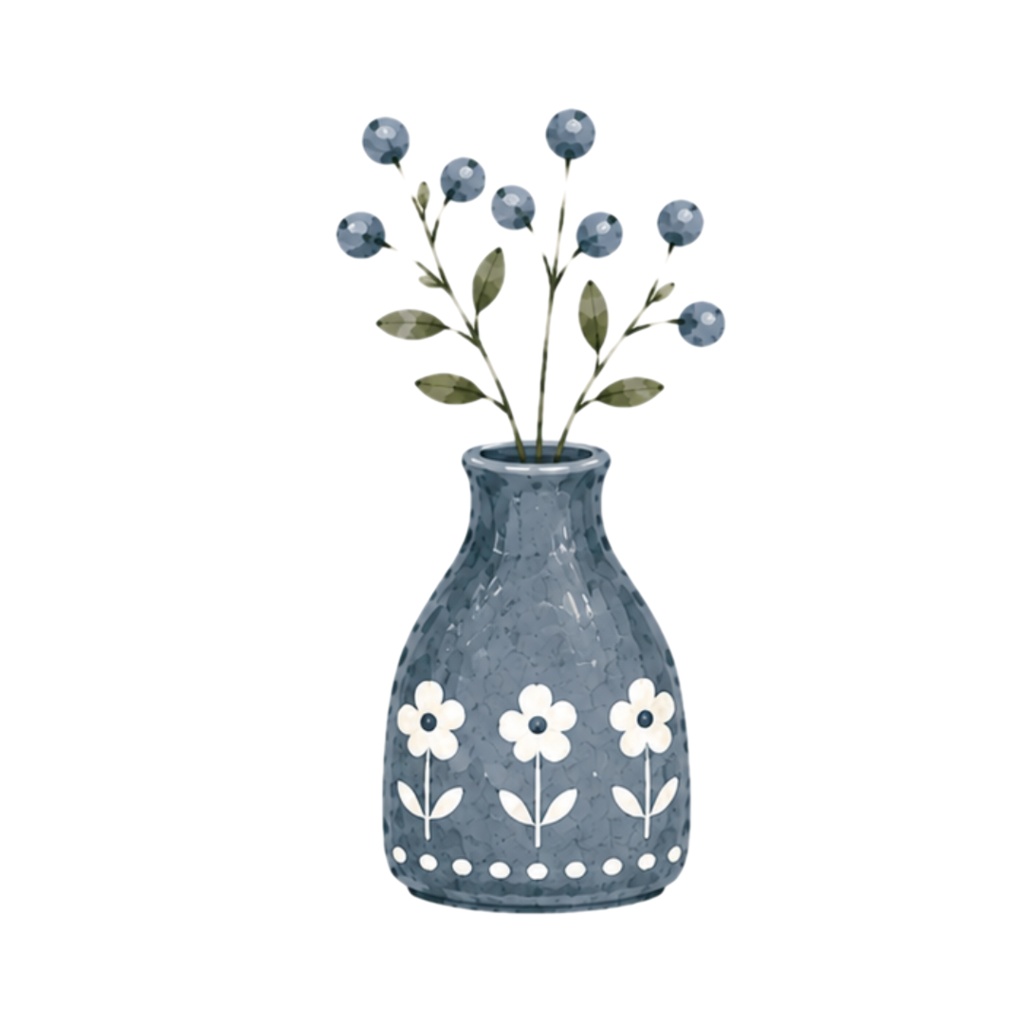 Nordic Flower Vases|Watercolor Clipart Collection(30点)
