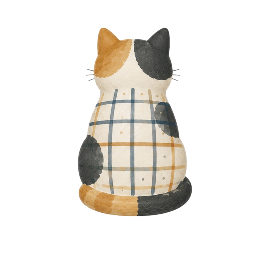 Nordic Ceramic Cats Clipart Collection 30 Matte PNG Illustrations