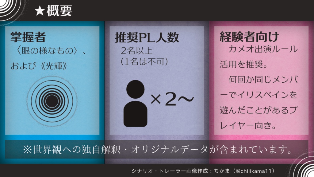 【無償/txt.版】瞳逸らさぬイリスベイン シナリオ『The Last Endbless――You see eye, Iris.』