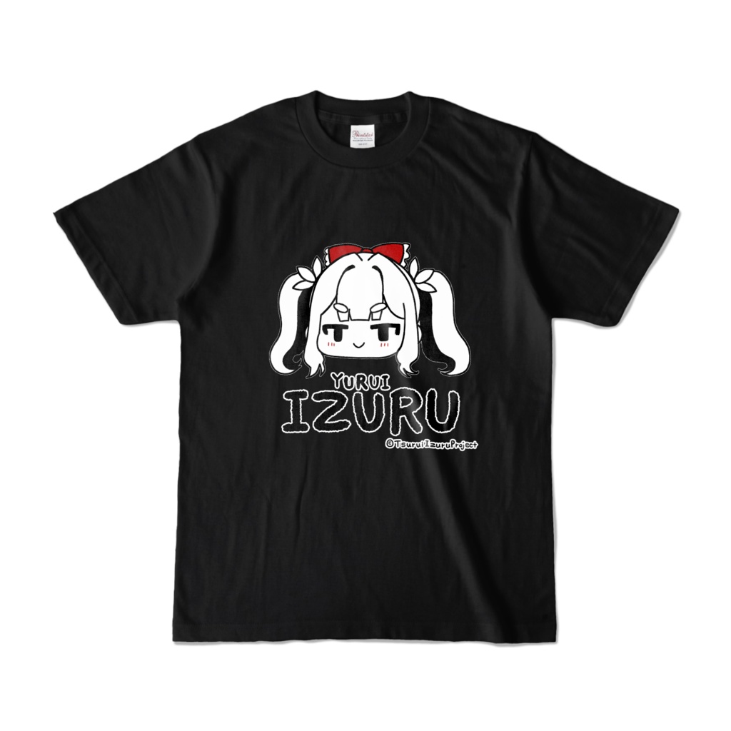 「ゆるい」いづるTシャツ　ブラック