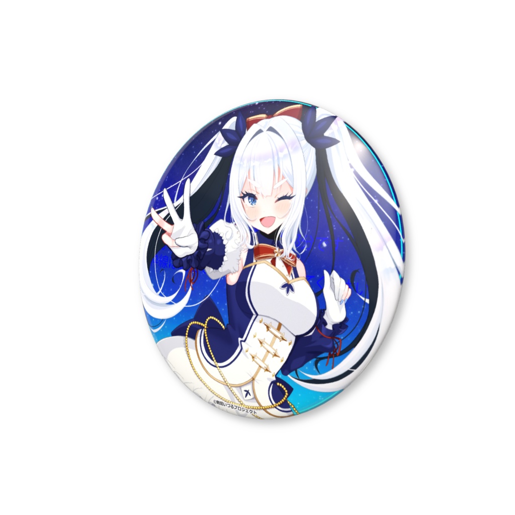 鶴居いづる生誕祭2026記念イラスト-缶バッジ - 56mm