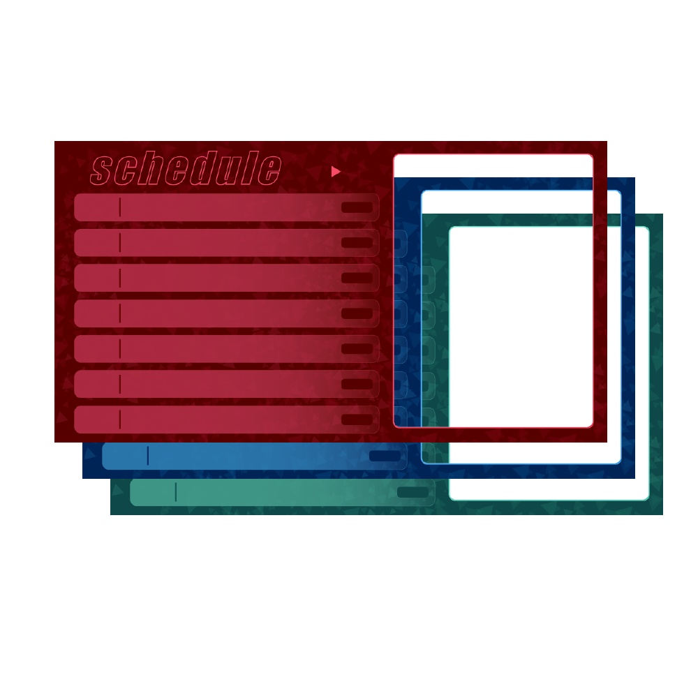 週間スケジュール(Schedule)素材