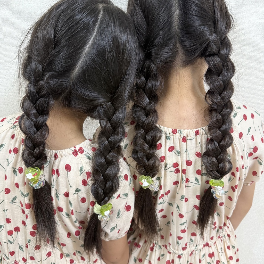 no.178 1setのみ うさぎさんのクリームソーダヘアゴム うさぎ ハート クリームソーダ メロンソーダ ヘアゴム キッズ kids