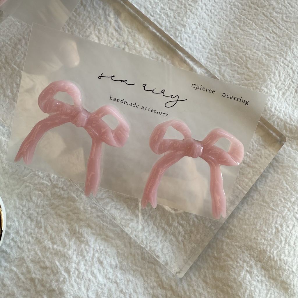 1点のみ 限定set ハンドメイド 福袋 ヘアゴム ピアス セット ねこ リボン いちご ピンク フラワー ハンドメイド