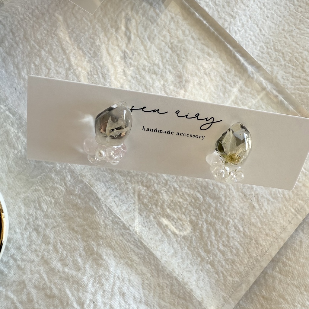 1点のみ 限定set ハンドメイド 福袋 ヘアゴム ピアス セット ねこ リボン いちご ピンク フラワー ハンドメイド