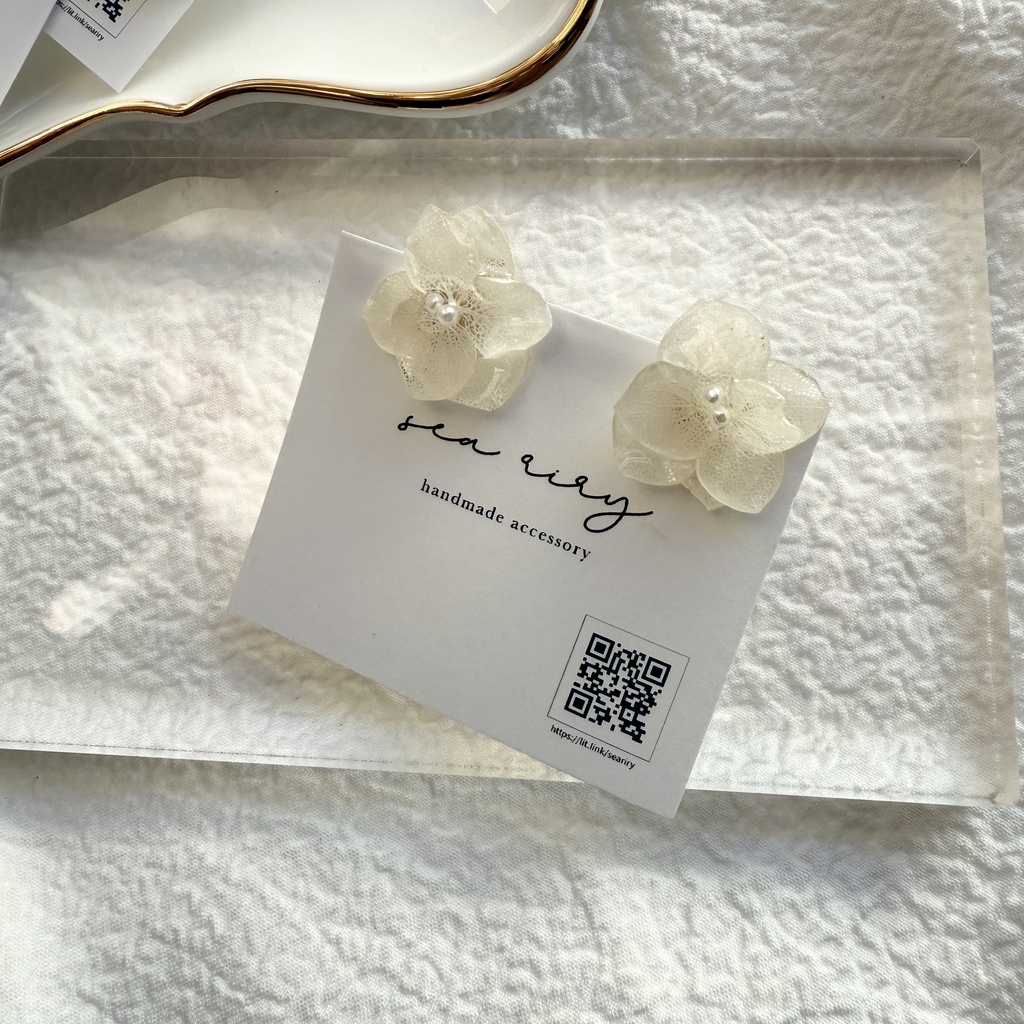 限定1セット happybag 訳あり 紫陽花 ヘアバレッタ ピアス イヤリング 帯留 セット アジサイ