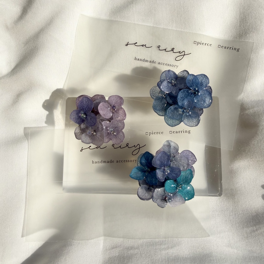 no.370 再販 パープルmixの紫陽花の帯留 本物のお花 紫陽花 アジサイ 帯留 和装小物 着物