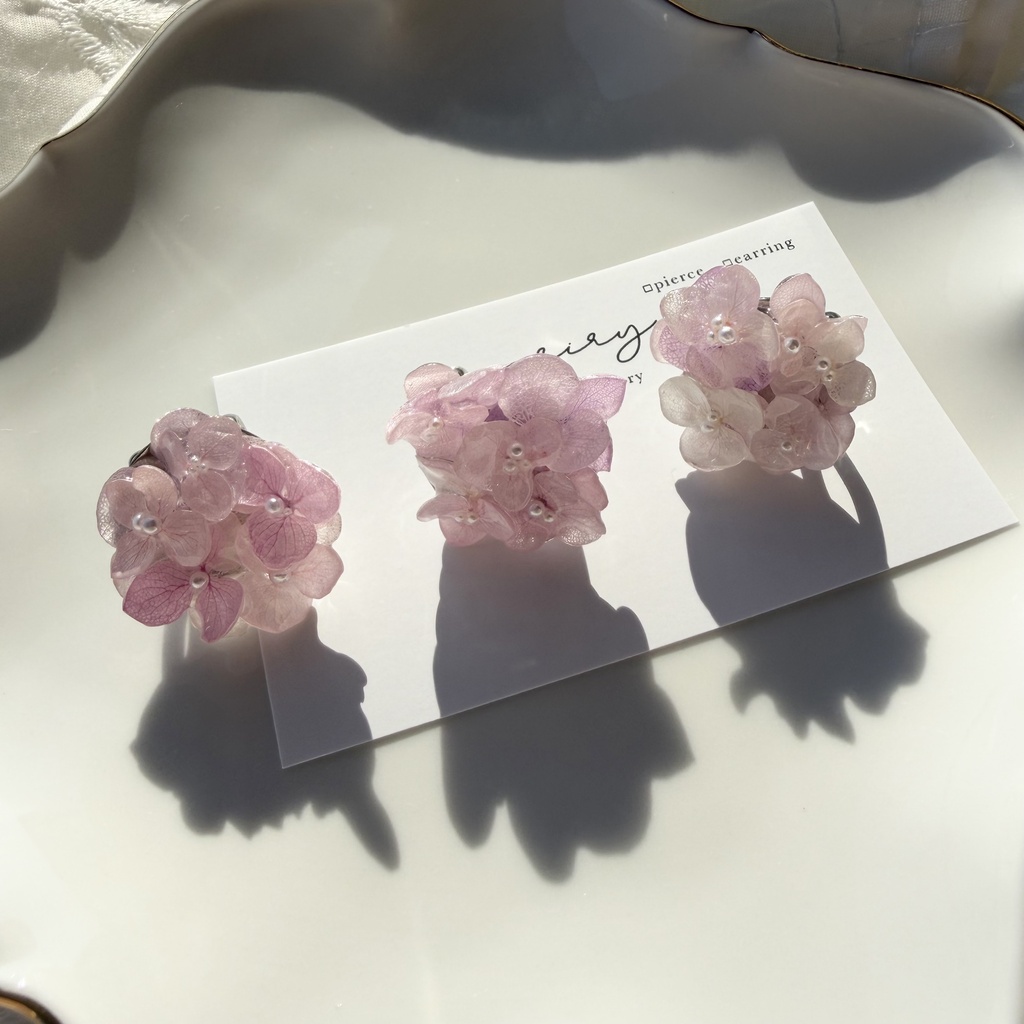 no.399 再販 パステルライラックmixの紫陽花の帯留 あじさい アジサイ 和装小物 着物 ハンドメイド 帯留