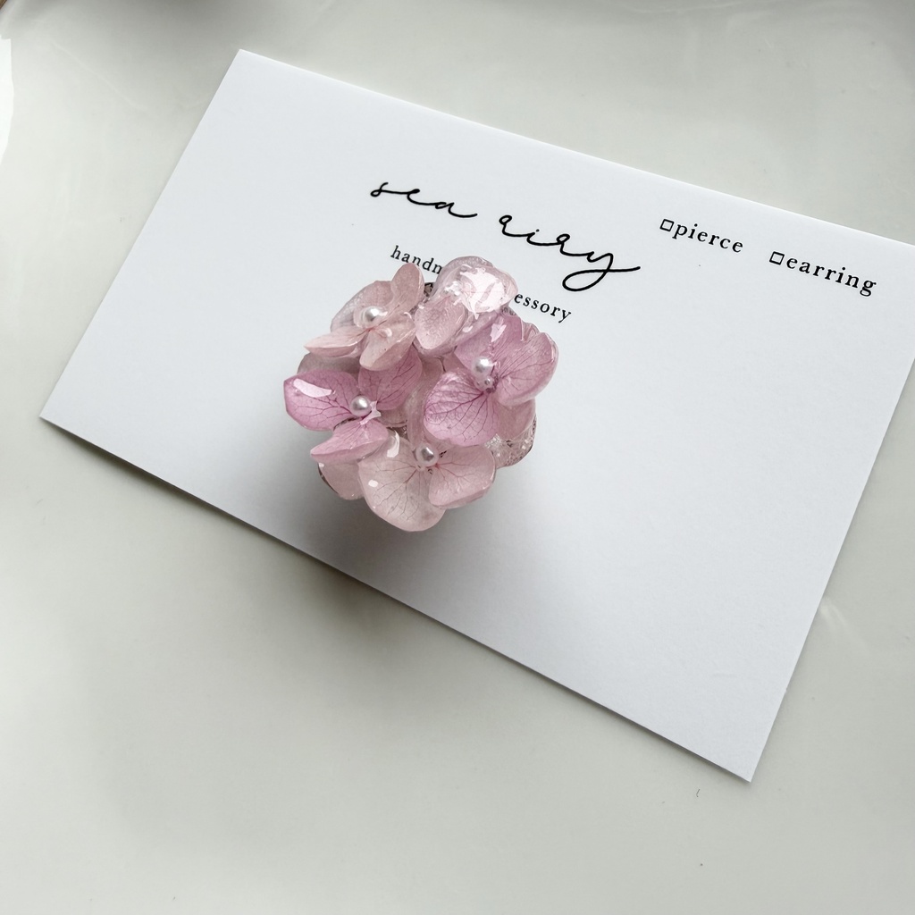 no.400 再販 パステルライラックmixの紫陽花の帯留 あじさい アジサイ 和装小物 着物 ハンドメイド 帯留