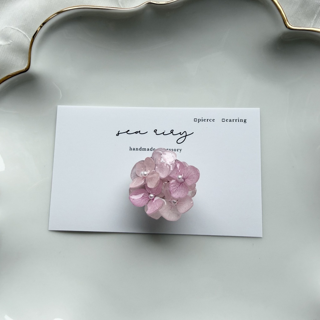 no.400 再販 パステルライラックmixの紫陽花の帯留 あじさい アジサイ 和装小物 着物 ハンドメイド 帯留