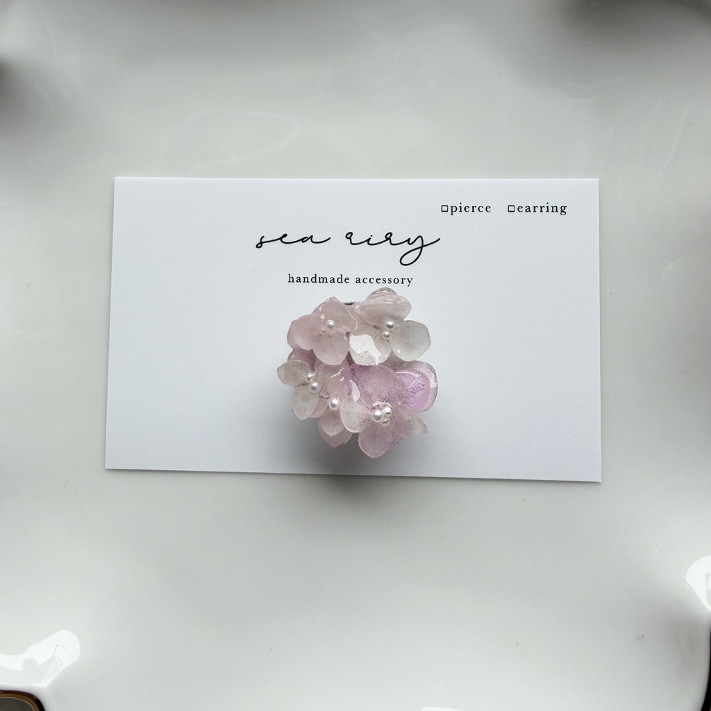 no.401 再販 パステルライラックmixの紫陽花の帯留 あじさい アジサイ 和装小物 着物 ハンドメイド 帯留