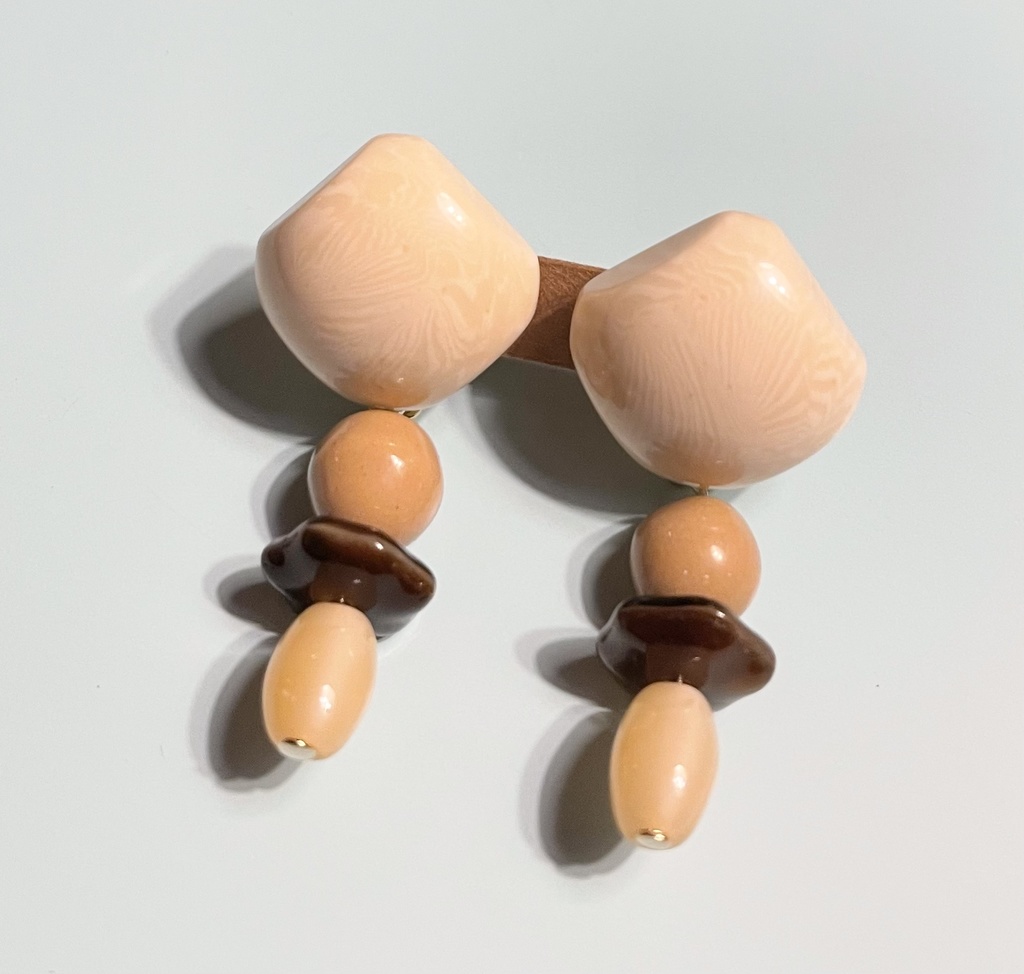 ⚫︎『カフェオレ』ピアス