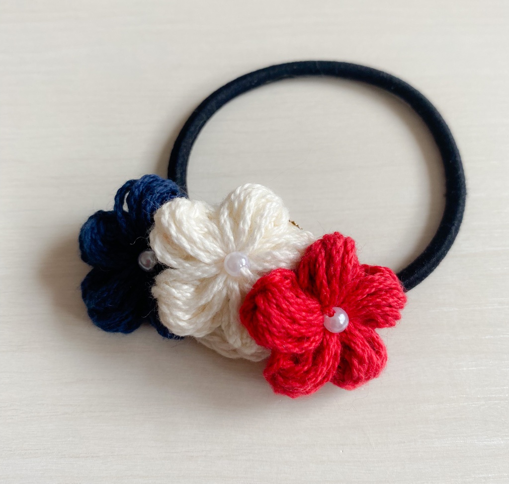 ヘアゴム✲*゚お花の髪飾り