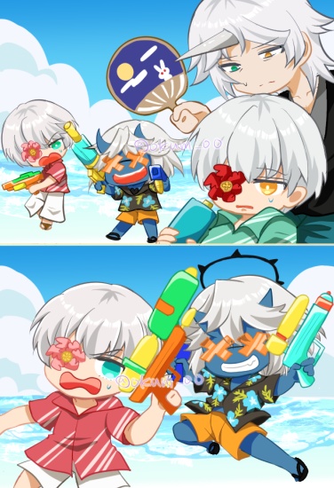 バカンスアクリルキーホルダー