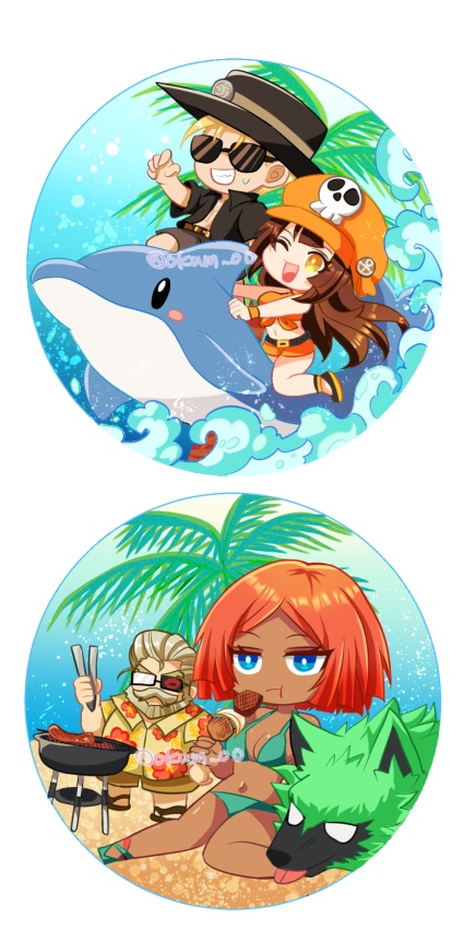 バカンスアクリルキーホルダー