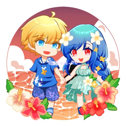 バカンスアクリルキーホルダー