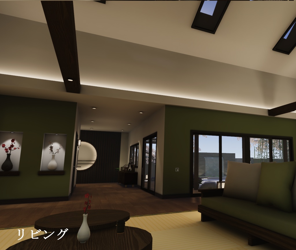 【VRChat向けワールド】MHouse_RE(和柄万年筆同梱済み)【PC・Quest対応】