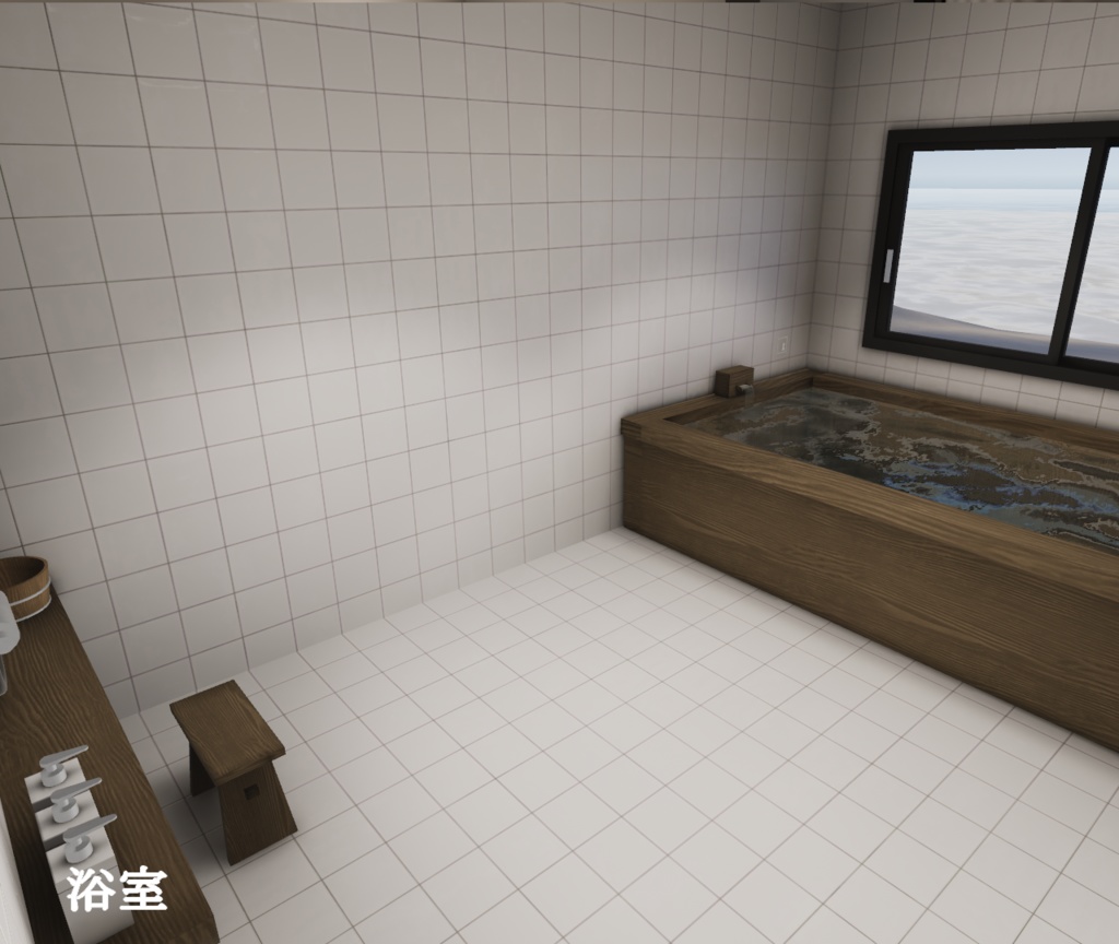 【VRChat向けワールド】MHouse_RE(和柄万年筆同梱済み)【PC・Quest対応】