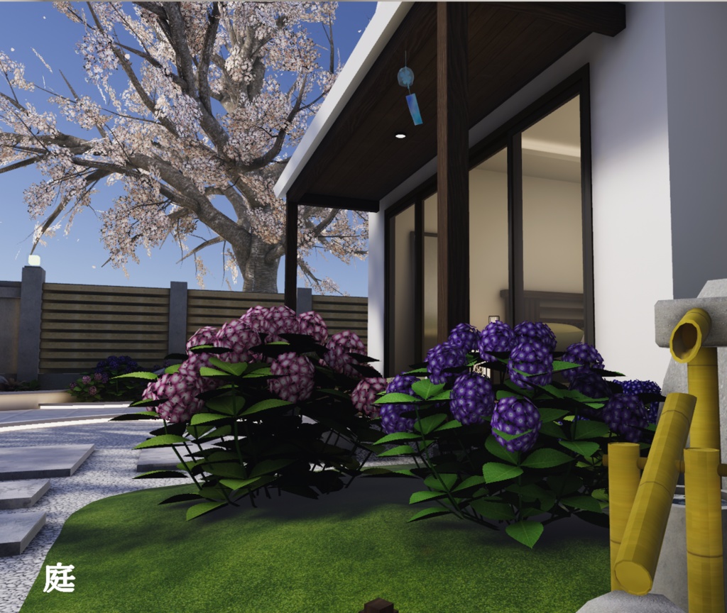 【VRChat向けワールド】MHouse_RE(和柄万年筆同梱済み)【PC・Quest対応】