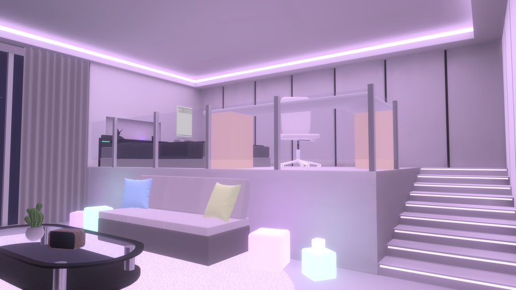 【VRC向けワールド】DreamPurple-Lilte-