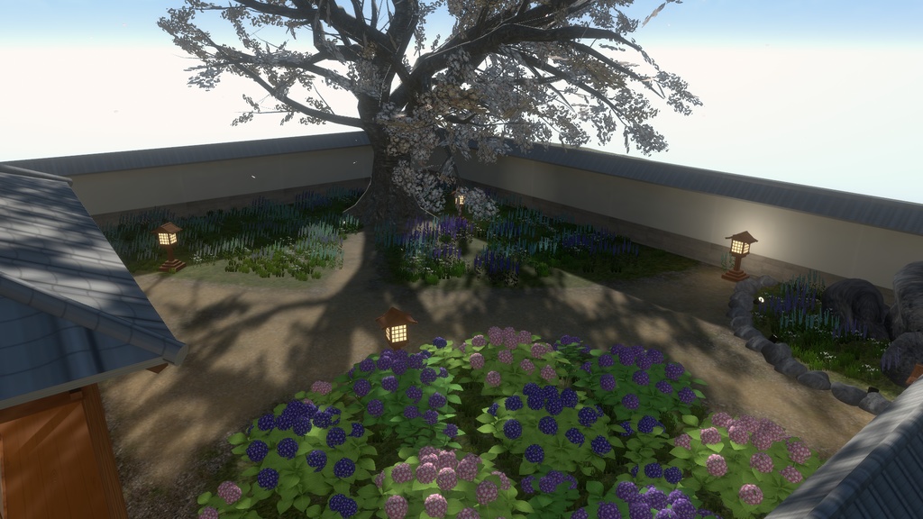 【VRC向けワールド】庭付き古民家(筆ペン同梱済み)