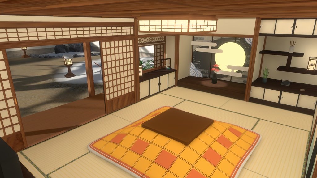 【VRC向けワールド】庭付き古民家(筆ペン同梱済み)