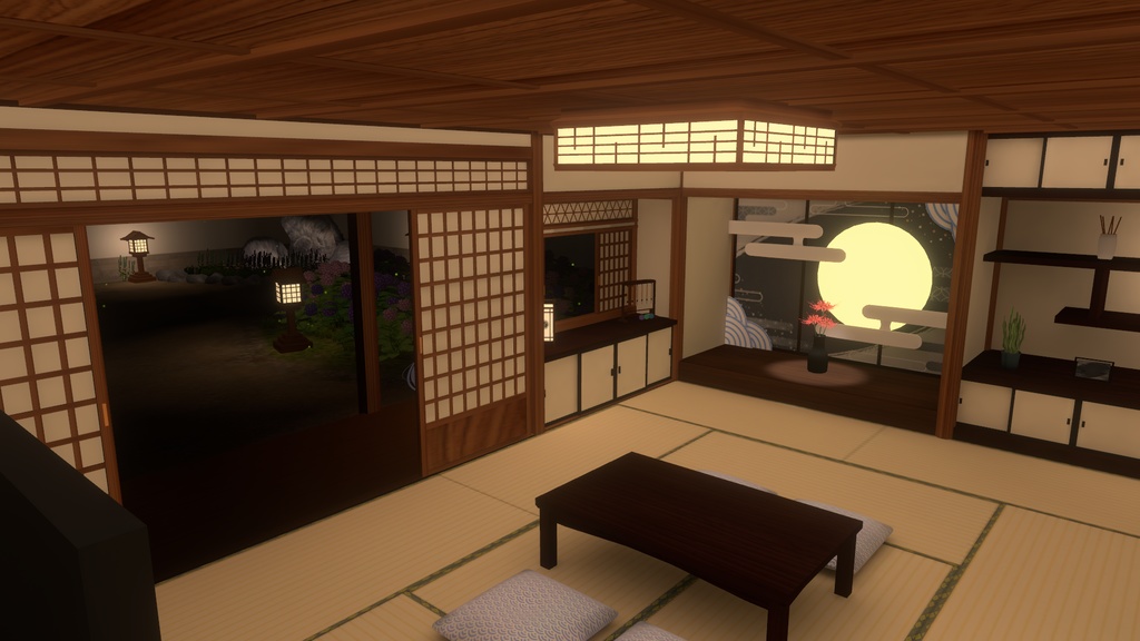 【VRC向けワールド】庭付き古民家(筆ペン同梱済み)