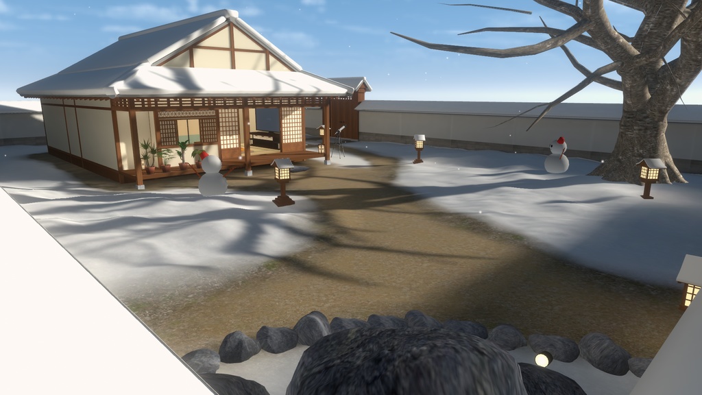 【VRC向けワールド】庭付き古民家(筆ペン同梱済み)