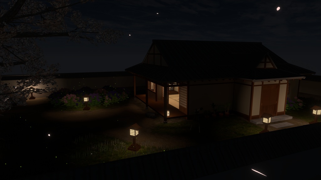 【VRC向けワールド】庭付き古民家(筆ペン同梱済み)