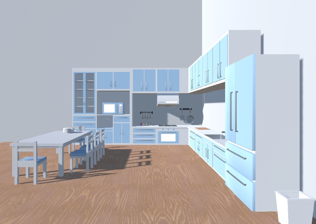 【無料】Simple Kitchen Set (18点セット)