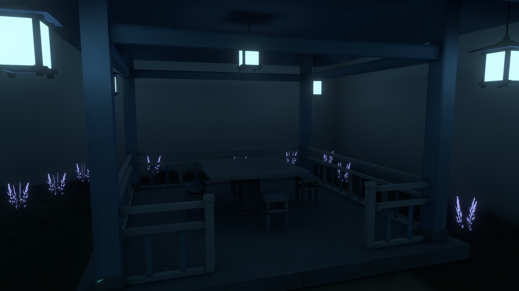 【VRC向けワールド】月のもとにて -Under the Moon-(For SailingMoon セットアップ済みファイル付き)