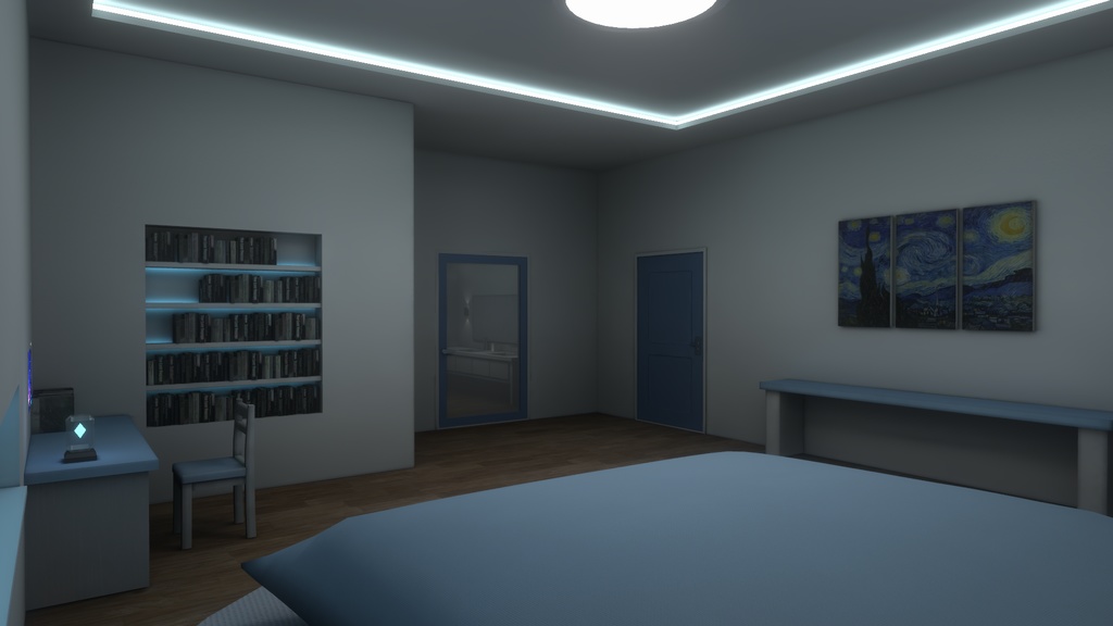 【VRC向けワールド】月のもとにて -Under the Moon-(For SailingMoon セットアップ済みファイル付き)