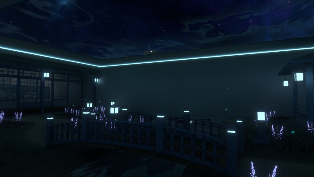 【VRC向けワールド】月のもとにて -Under the Moon-(For SailingMoon セットアップ済みファイル付き)